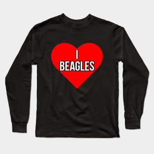 I love Beagles Long Sleeve T-Shirt